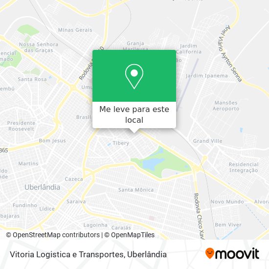 Vitoria Logistica e Transportes mapa