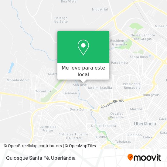 Quiosque Santa Fé mapa