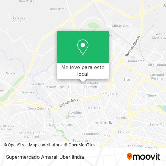 Supermercado Amaral mapa