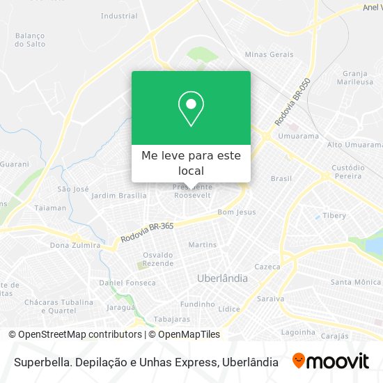 Superbella. Depilação e Unhas Express mapa