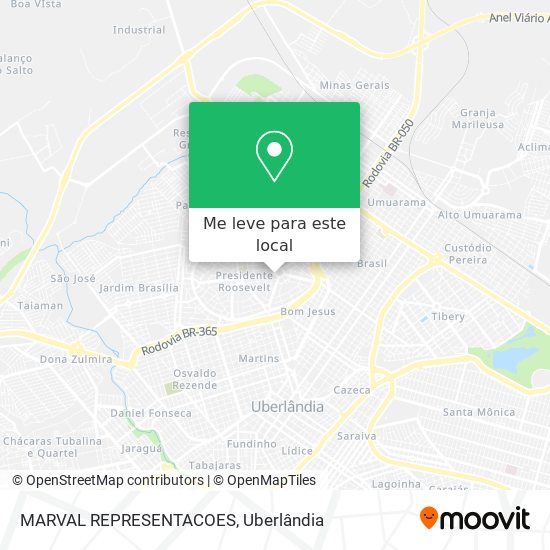 MARVAL REPRESENTACOES mapa