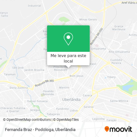 Fernanda Braz - Podóloga mapa