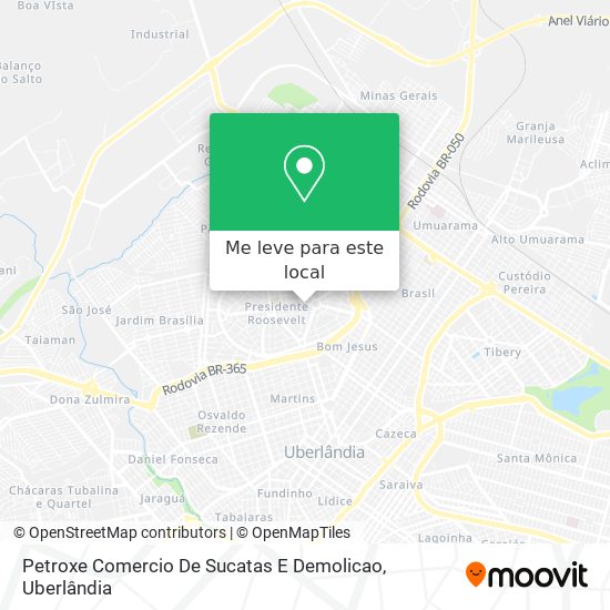 Petroxe Comercio De Sucatas E Demolicao mapa