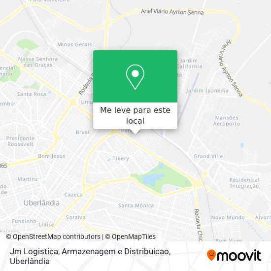 Jm Logistica, Armazenagem e Distribuicao mapa