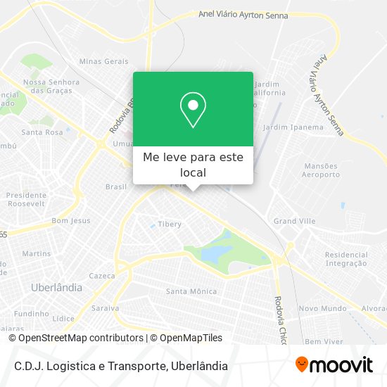 C.D.J. Logistica e Transporte mapa
