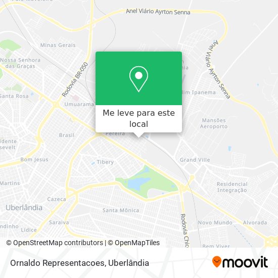 Ornaldo Representacoes mapa