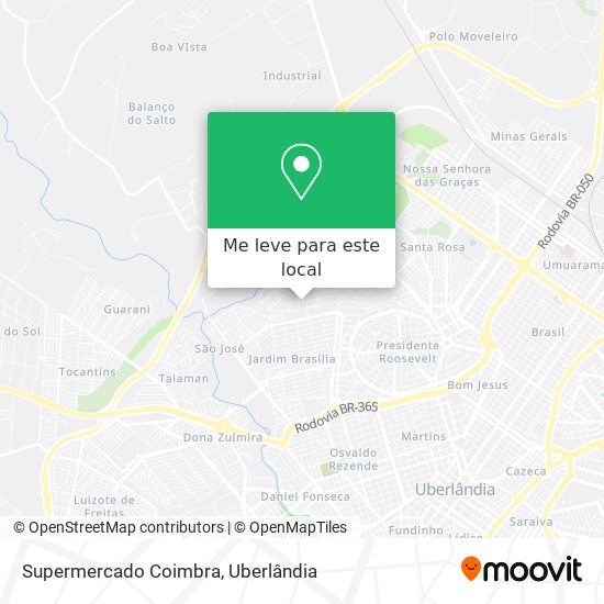 Supermercado Coimbra mapa