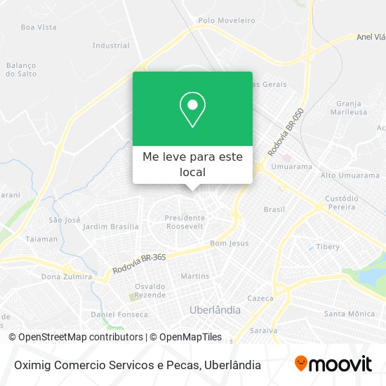 Oximig Comercio Servicos e Pecas mapa