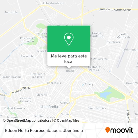 Edson Horta Representacoes mapa