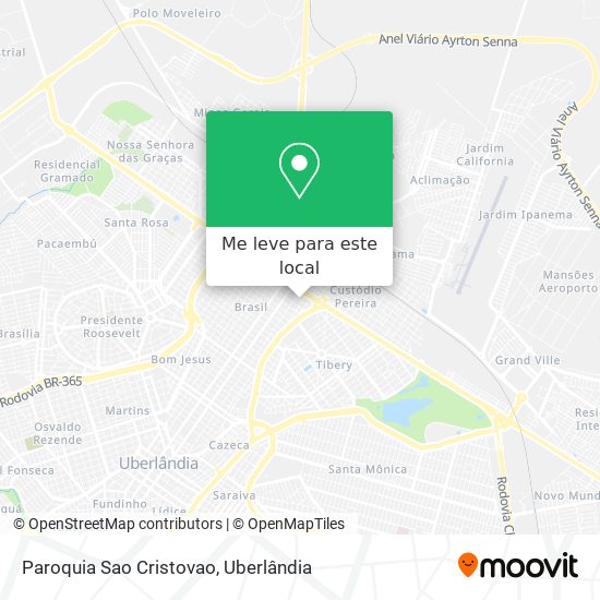 Paroquia Sao Cristovao mapa