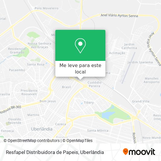 Resfapel Distribuidora de Papeis mapa