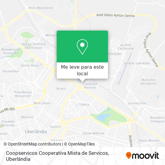 Coopservicos Cooperativa Mista de Servicos mapa