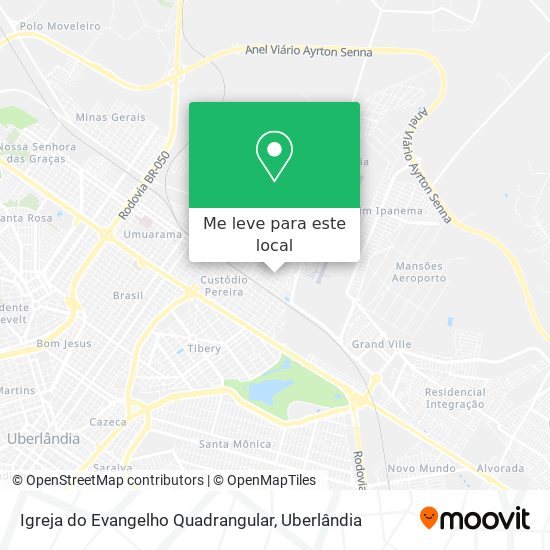 Igreja do Evangelho Quadrangular mapa