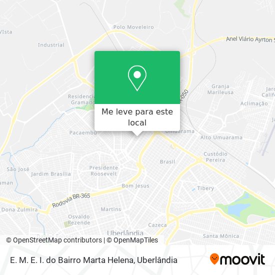 E. M. E. I. do Bairro Marta Helena mapa