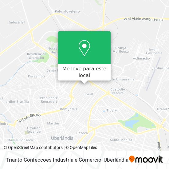 Trianto Confeccoes Industria e Comercio mapa