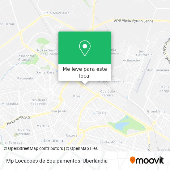 Mp Locacoes de Equipamentos mapa