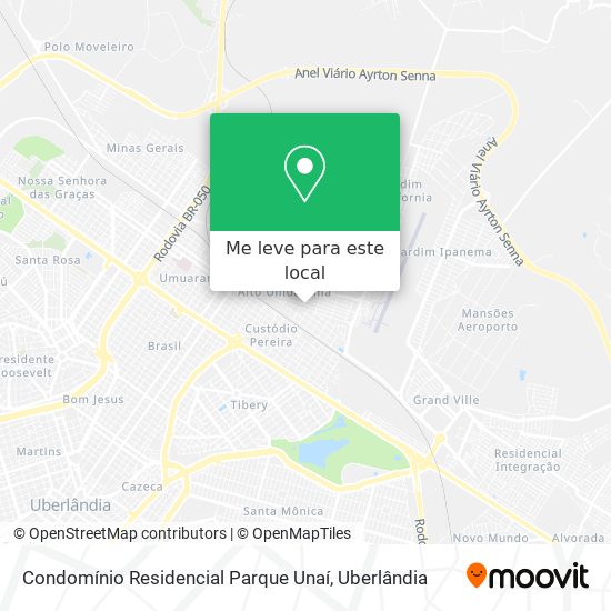 Condomínio Residencial Parque Unaí mapa