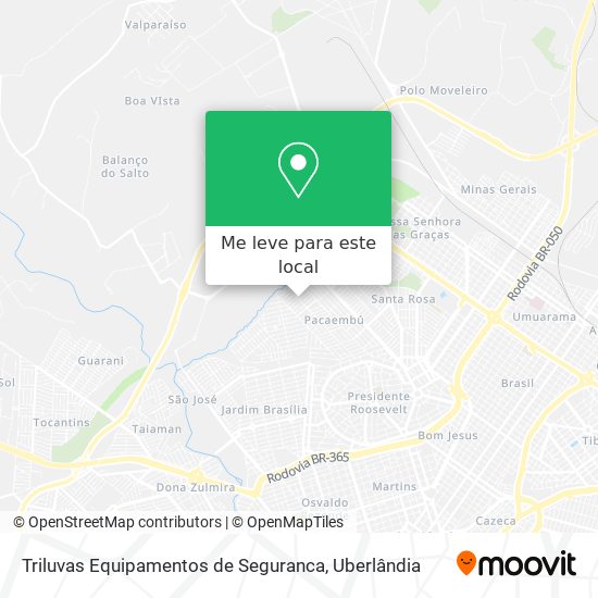 Triluvas Equipamentos de Seguranca mapa