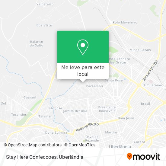 Stay Here Confeccoes mapa