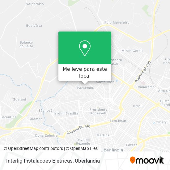 Interlig Instalacoes Eletricas mapa