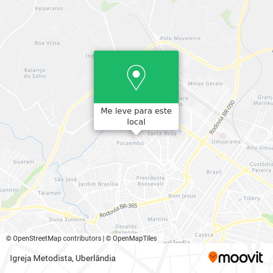 Igreja Metodista mapa