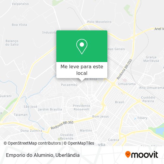 Emporio do Aluminio mapa