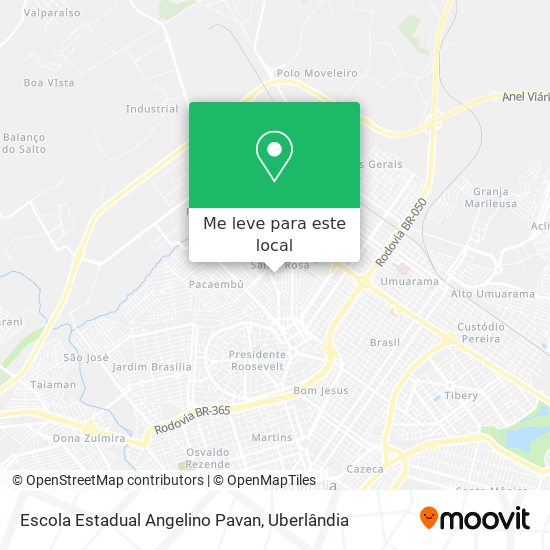 Escola Estadual Angelino Pavan mapa