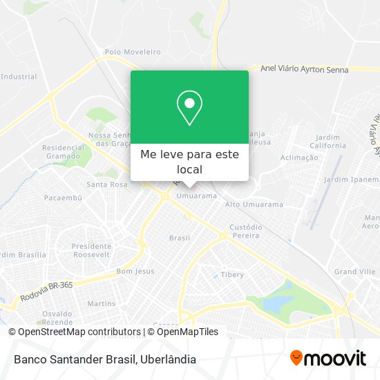 Banco Santander Brasil mapa