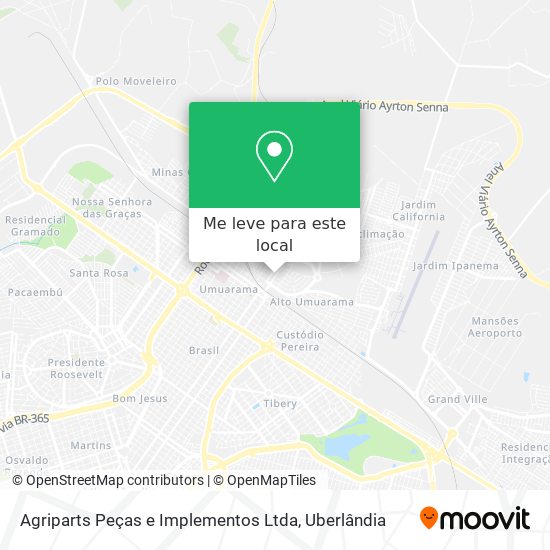 Agriparts Peças e Implementos Ltda mapa