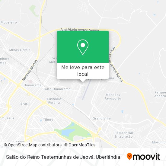 Salão do Reino Testemunhas de Jeová mapa