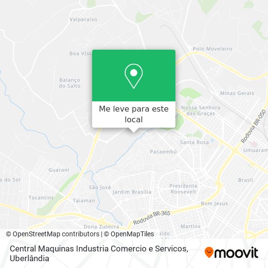 Central Maquinas Industria Comercio e Servicos mapa