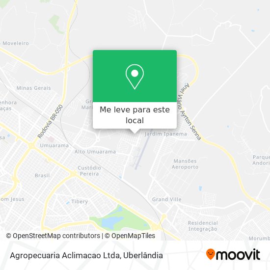 Agropecuaria Aclimacao Ltda mapa