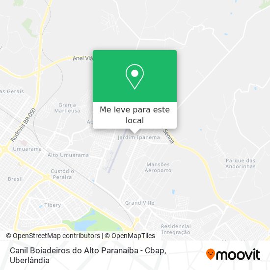 Canil Boiadeiros do Alto Paranaíba - Cbap mapa