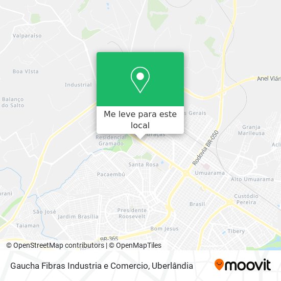 Gaucha Fibras Industria e Comercio mapa