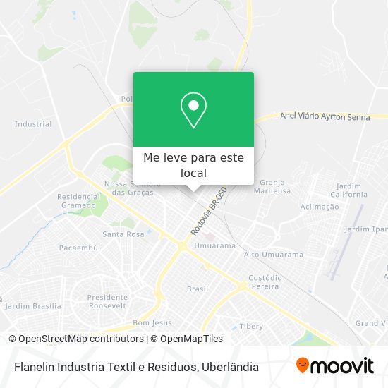 Flanelin Industria Textil e Residuos mapa