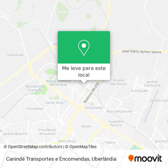 Canindé Transportes e Encomendas mapa