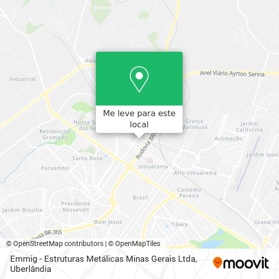 Emmig - Estruturas Metálicas Minas Gerais Ltda mapa