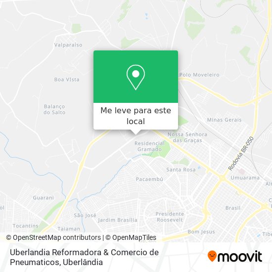 Uberlandia Reformadora & Comercio de Pneumaticos mapa