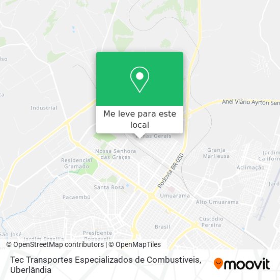 Tec Transportes Especializados de Combustiveis mapa