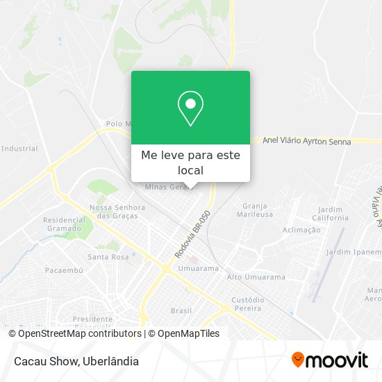 Cacau Show mapa