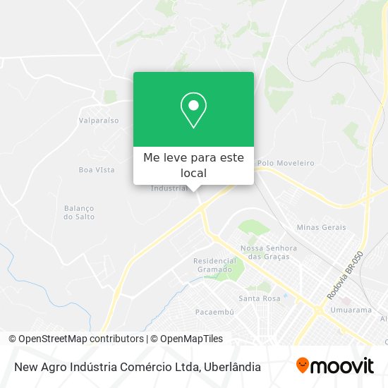 New Agro Indústria Comércio Ltda mapa
