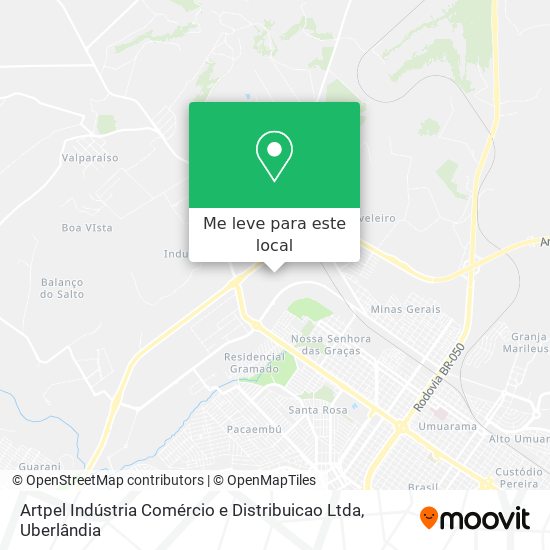 Artpel Indústria Comércio e Distribuicao Ltda mapa