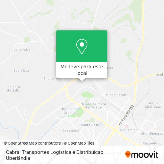 Cabral Transportes Logistica e Distribuicao mapa