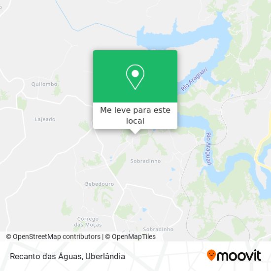 Recanto das Águas mapa