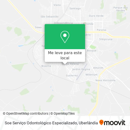 Soe Serviço Odontológico Especializado mapa