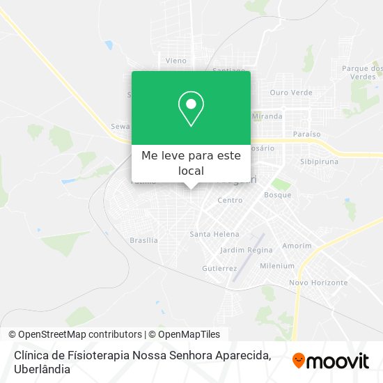 Clínica de Físioterapia Nossa Senhora Aparecida mapa