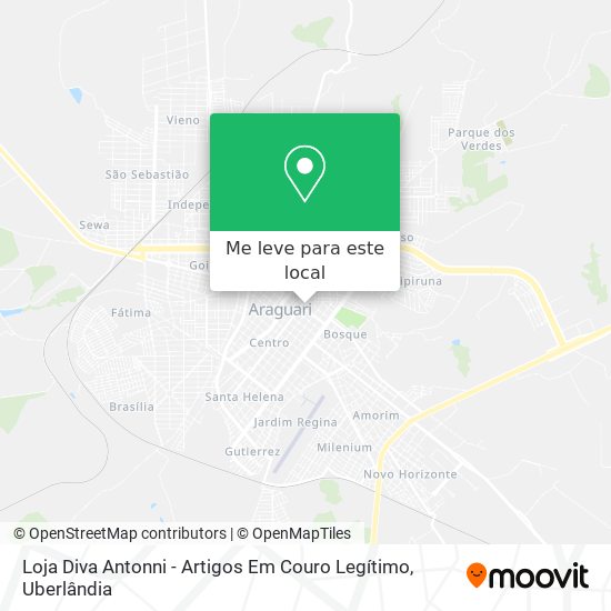 Loja Diva Antonni - Artigos Em Couro Legítimo mapa