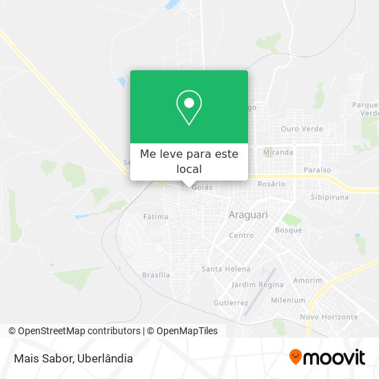 Mais Sabor mapa
