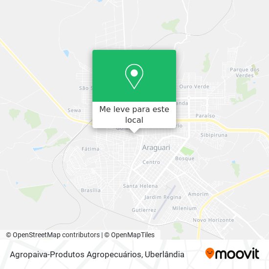 Agropaiva-Produtos Agropecuários mapa