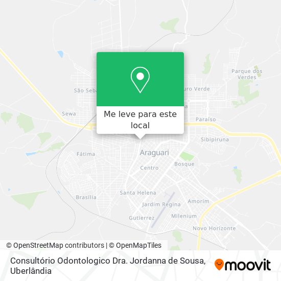 Consultório Odontologico Dra. Jordanna de Sousa mapa